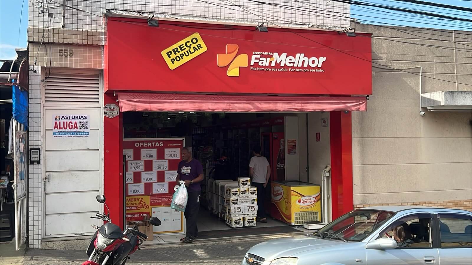 Fachada da Farmelhor Cangaíba